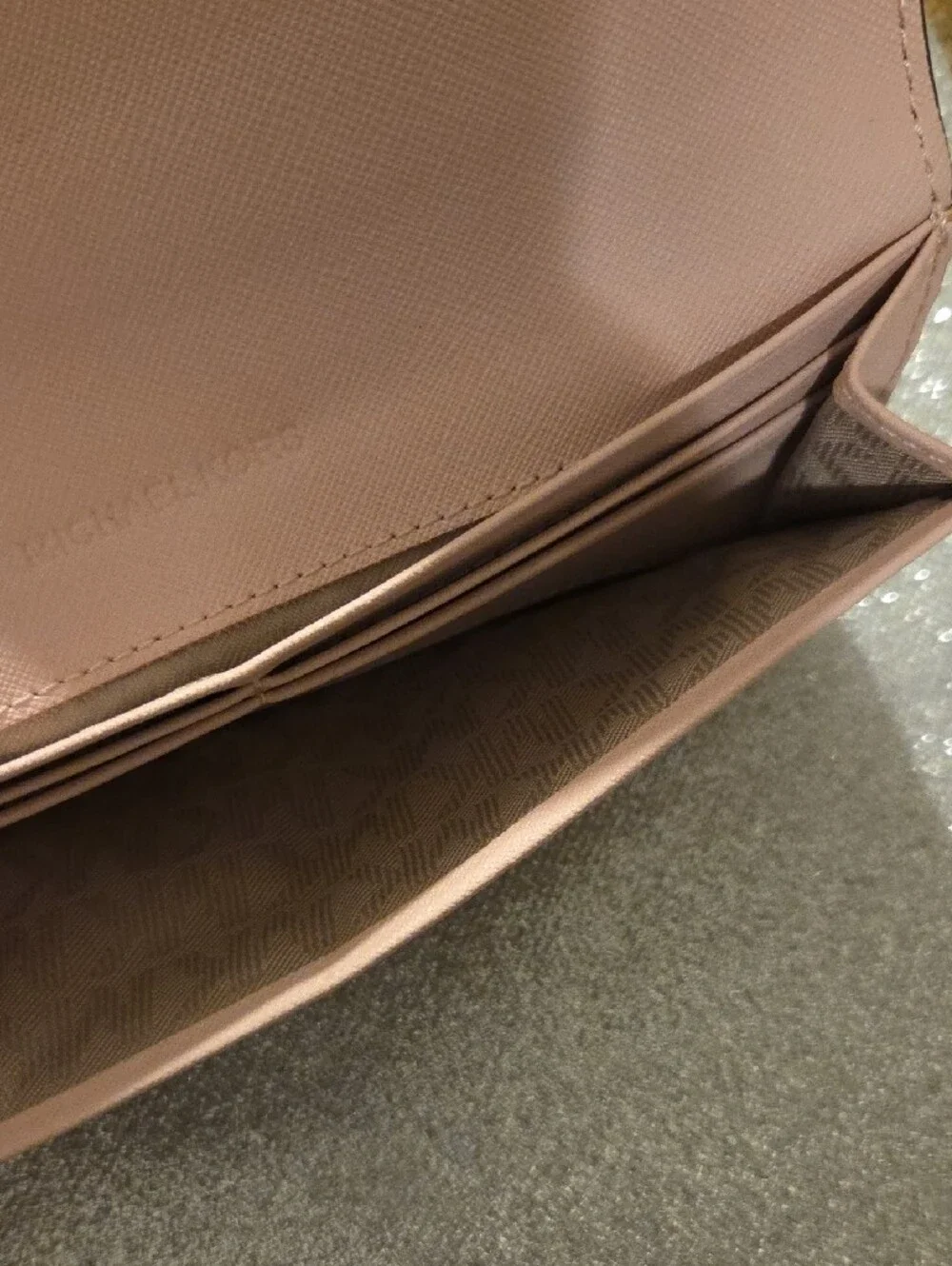 Michael Kors Blush Pink Jetset Slim Wallet